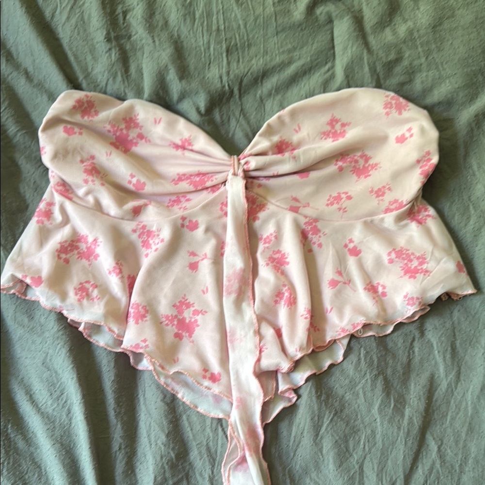 Floral Pink Women's Intimate Top